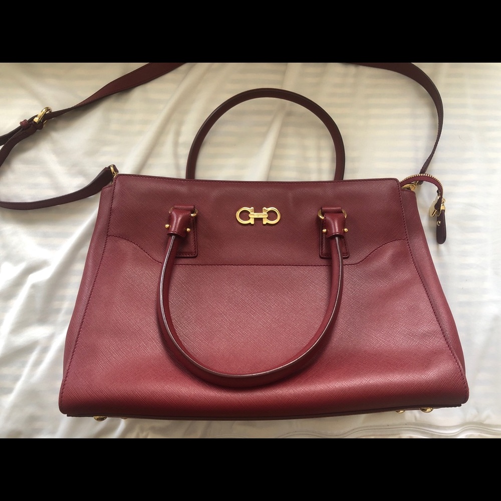 Salvatore Ferragamo Batik Saffiano Tote Bag